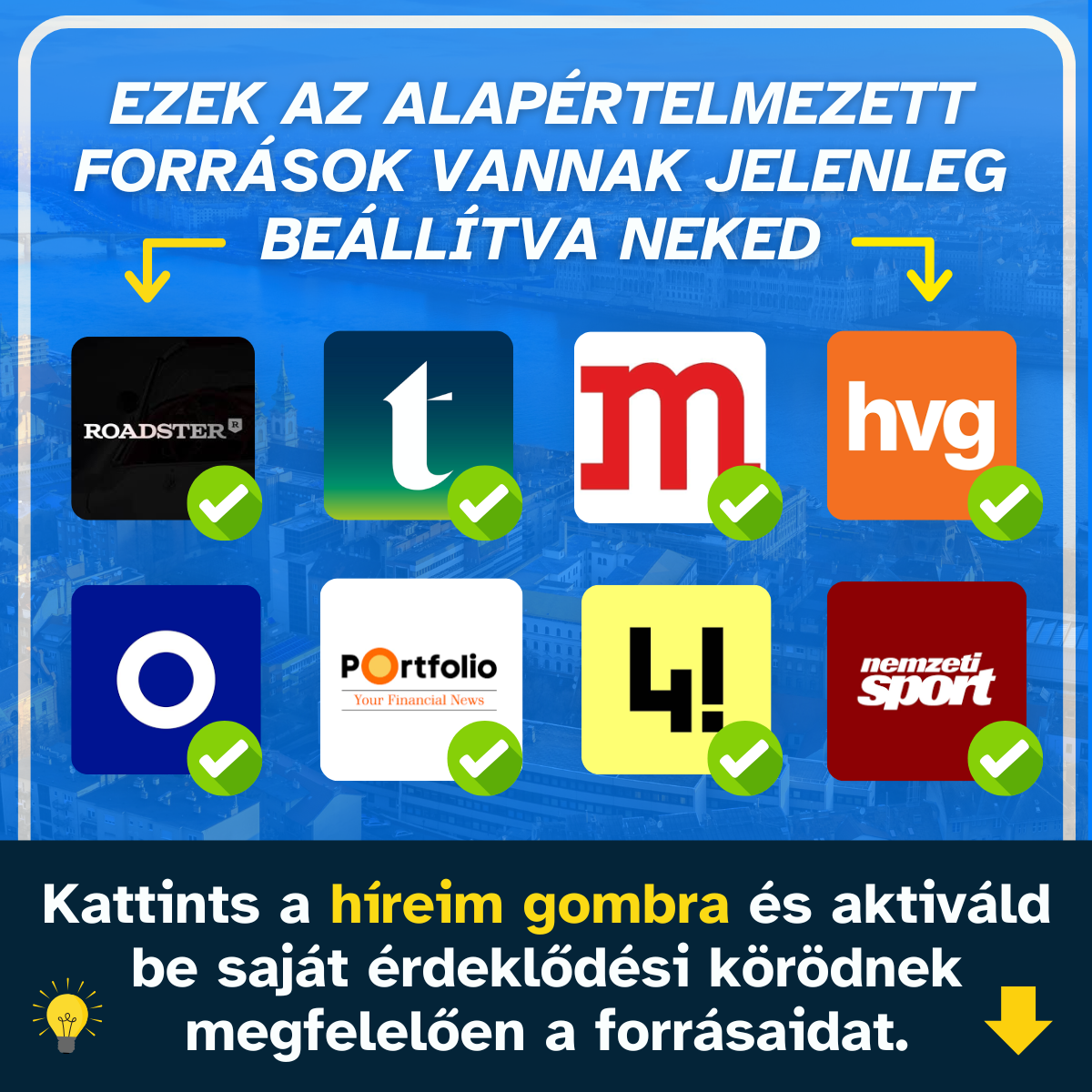 Alapértelmezett források – mobil